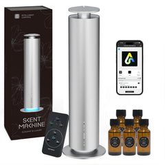 Somniare waterless diffuser front view showing compact design for larger rooms.