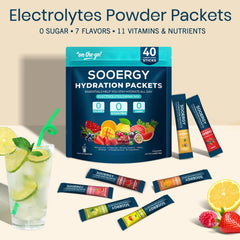 Sooergy Electrolytes Mix Berry stick balances fluids during travel