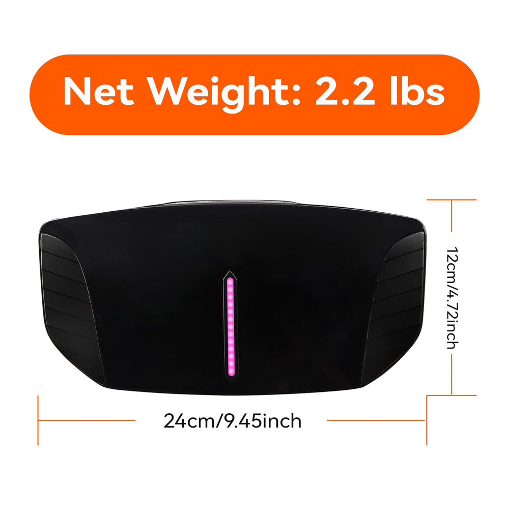 SORELAX compact, portable belly massage device for travel.