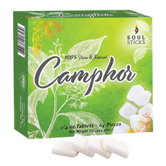 Soul Sticks camphor blocks—pure aroma for calm, long-lasting ambiance.
