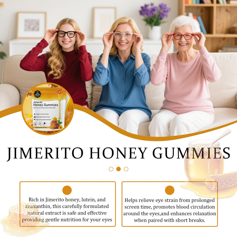 SOULRAZY Jimerito Honey Lutein Gummies flavor swatch with warm honey notes