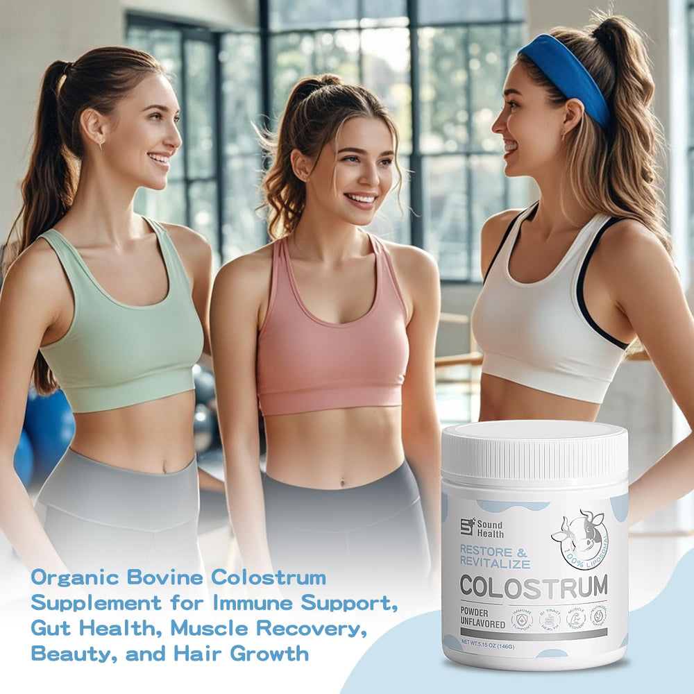 SoundHealth Colostrum dissolves smoothly for daily immune and gut support