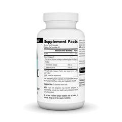 Source Naturals BioCell Collagen II ingredients highlight low molecular weight hyaluronic acid.