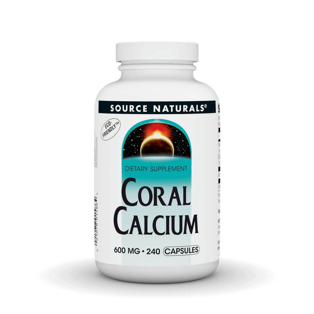Source Naturals Coral Calcium bottle front for daily mineral support.