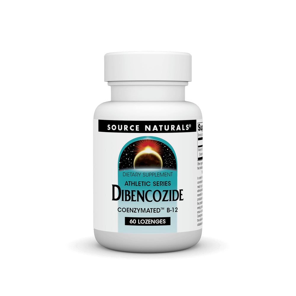 Source Naturals Dibencozide lozenge pack for energy support and convenient dosing.