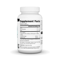 Close-up of Source Naturals Hyaluronic Acid tablets highlighting compact daily dosing.