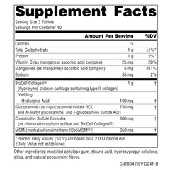 Close-up of Source Naturals Hyaluronic Joint Complex tablets