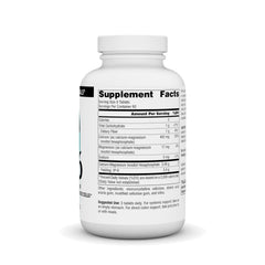 Back label on Source Naturals IP-6 bottle with ingredients and vegetarian note.