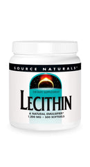 Source Naturals Lecithin 1200 mg softgels bottle for daily use.
