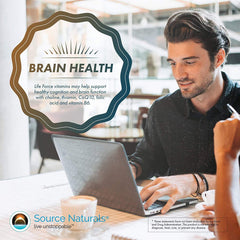 Source Naturals Life Force Multivitamin energy-boost formula in use during activity
