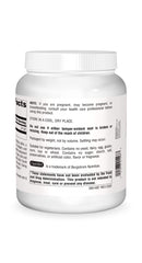 Source Naturals MSM powder scoop resting on jar lid for easy daily dosing.