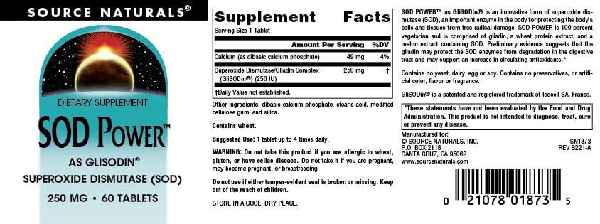Source Naturals SOD Power tablets in hand for on-the-go use