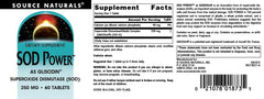 Source Naturals SOD Power tablets in hand for on-the-go use