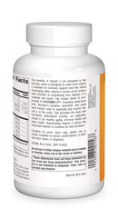 Source Naturals Systemic C 500mg tablets closeup for bright, energizing daily nutrition.