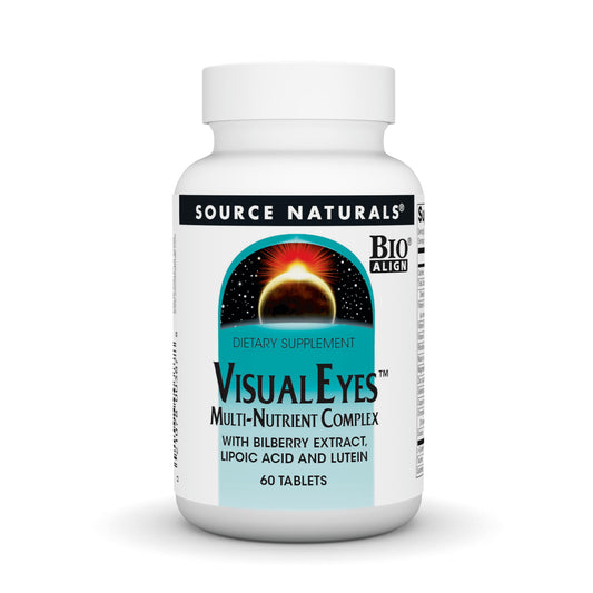 Source Naturals Visual Eyes bottle front for eye support