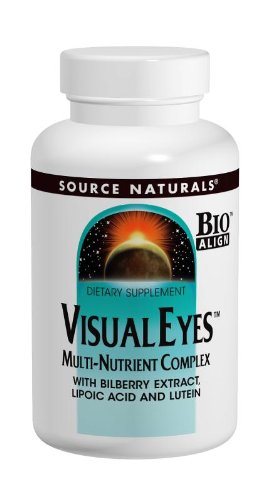 Visual Eyes lutein on label emphasizes nourishing eye nutrition.