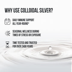 Sovereign Silver liquid clarity, clean odorless formula