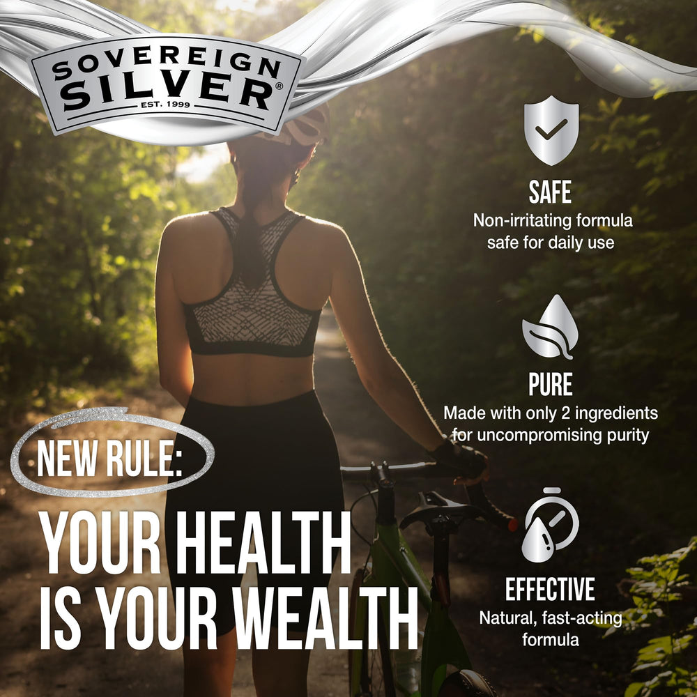 Sovereign Silver 2-pack image shows a two-bottle setup for easy restocking.