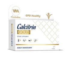 Soy Sano Calcitrin Gold bottle front view for bone support.