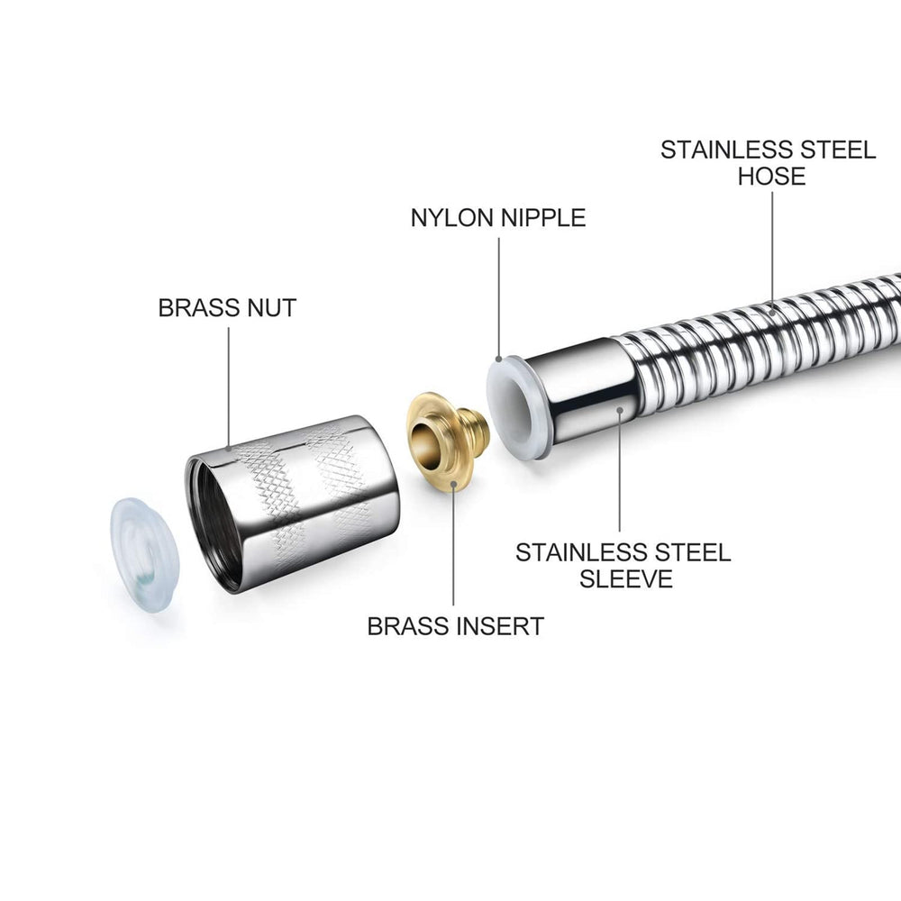 SOYESY complete kit in silver finish complements modern bathrooms