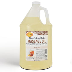 Spa Redi massage oil milk and honey bottle for relaxing full-body massage at home.