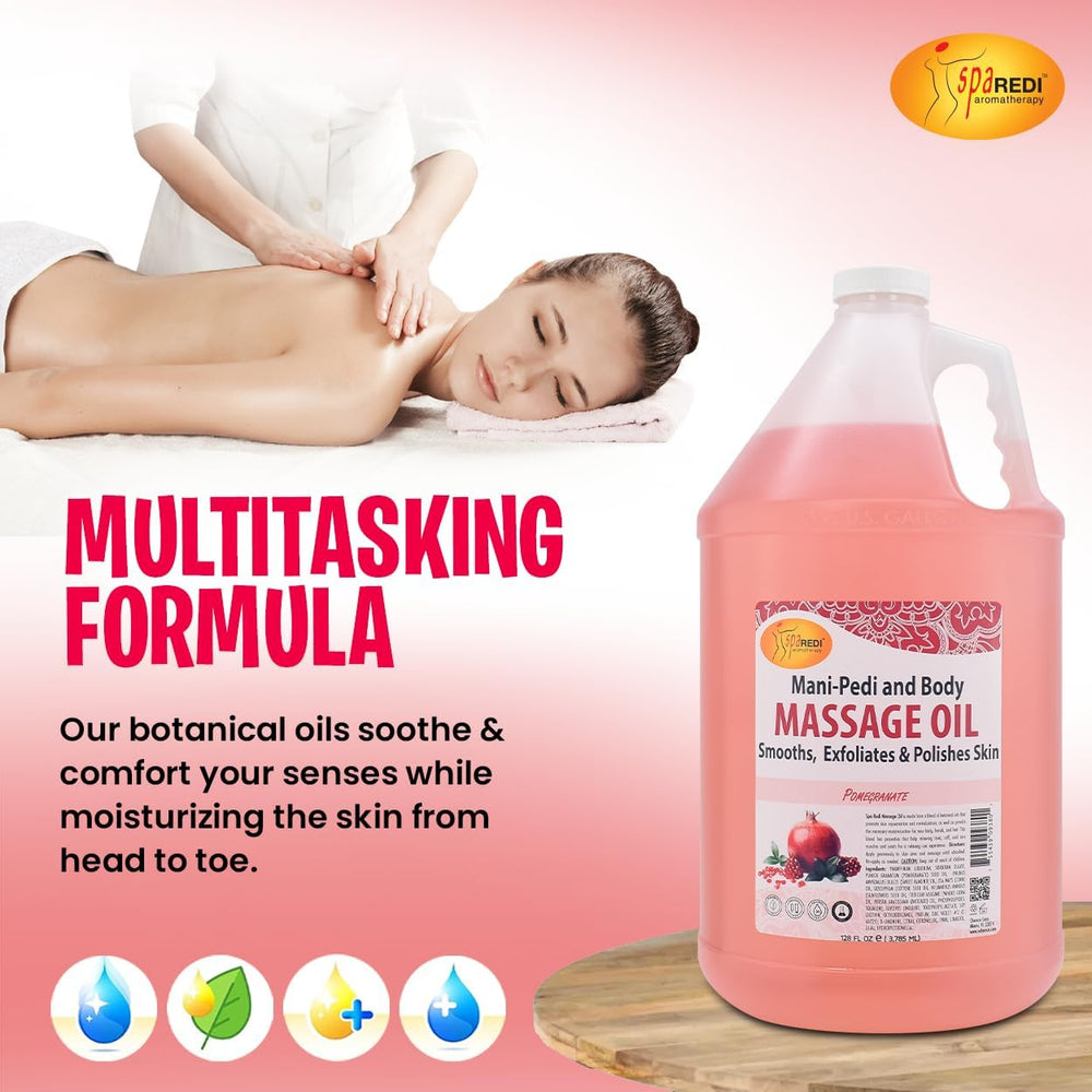 SPA REDI sulfate-free formula preserves moisture during massage.