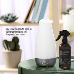 Spa Sense eucalyptus spray used with a diffuser for natural aromatherapy.