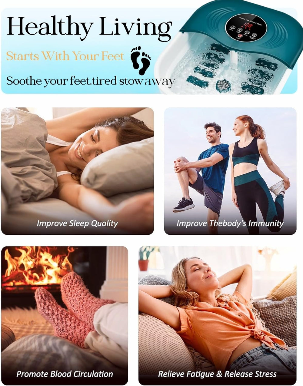 SPA4PIEDS built-in timer enables tailored sessions