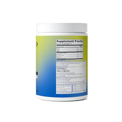 Sparkle Wellness peach-flavor powder dissolving in water for a refreshing routine