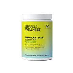 Sparkle Wellness VERISOL collagen bottle pour highlights tropical formulation for daily skin support