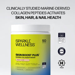 Sparkle Wellness vitamin C and hyaluronic acid blend boosts collagen support in skin care