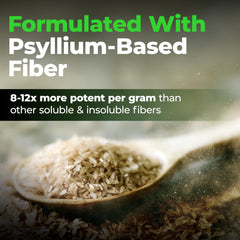Serving of Fiberlyze before bed emphasizes potential digestive regularity.