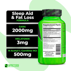 Species Nutrition Somalyze label detail highlighting GABA and melatonin.