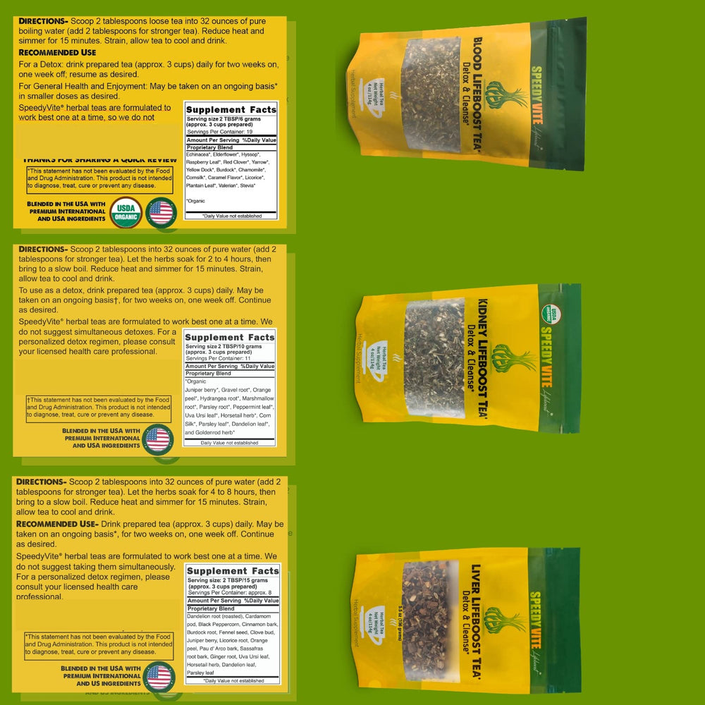 Speedyvite Blood Cleansing Tea pour showing aroma release for refreshment.