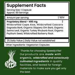 SpeedyVite Happy Colon capsules in supplement context for routine wellness.