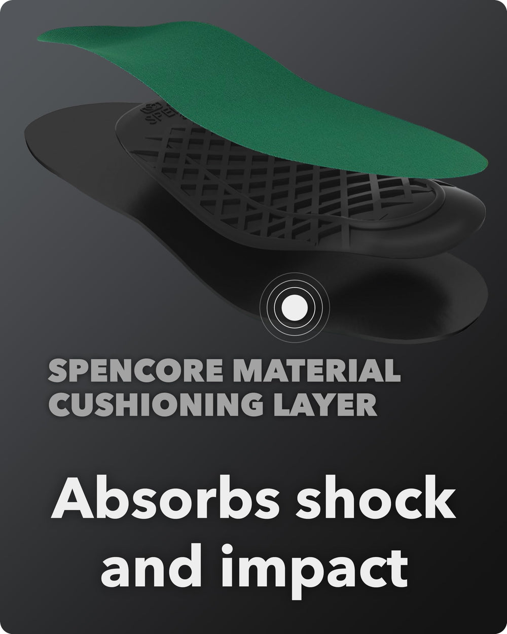 Spenco Rx Arch Support memory foam cushioning adapts to your foot