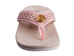 Spenco Starboard pale blush arch-support detail for everyday support.