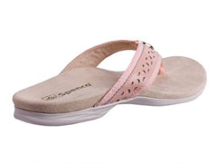 Spenco Starboard pale blush soft toe post promotes comfortable wear.
