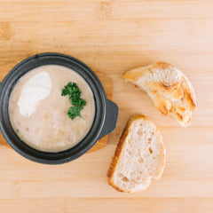 Spiceology Shiitake Mushroom Powder added to soup for depth and savor.