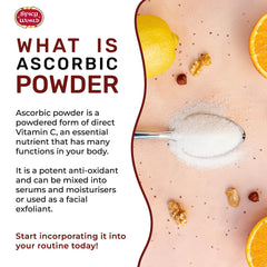 Spicy World Ascorbic acid powder with USP quality for purity.