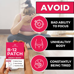 Spirit Patches B12 patch being applied to skin for focused energy