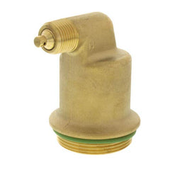 Spirotherm vent head Jr series O-ring closeup shows seal integrity for leak resistance.