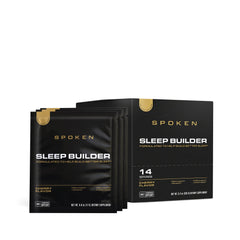 Spoken Nutrition Sleep Builder cherry bottle promotes calm evenings and restful sleep.