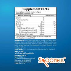 Spoonful Omega 3 made in USA stamp on packaging.