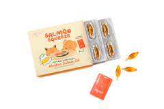 Spoonful Salmon Squeeze bottle pour for easy pet dosing