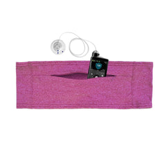 Spoonie Threads Double Pocket Belt in-use while running for secure hands-free equipment