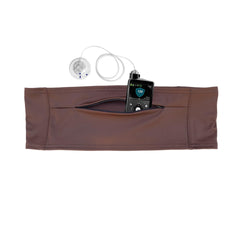 Spoonie Threads belt pockets opened showing large front pocket with secure zipper