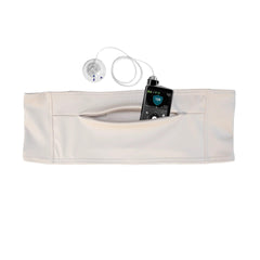 Spoonie Threads Double Pocket Belt close-up of the zippered pocket for secure access.