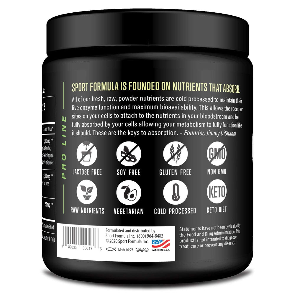 Sport Formula 99 non-GMO greens powder mix in shaker with drink.