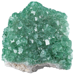 Sportmusies green fluorite cluster desktop decoration for calm focus.